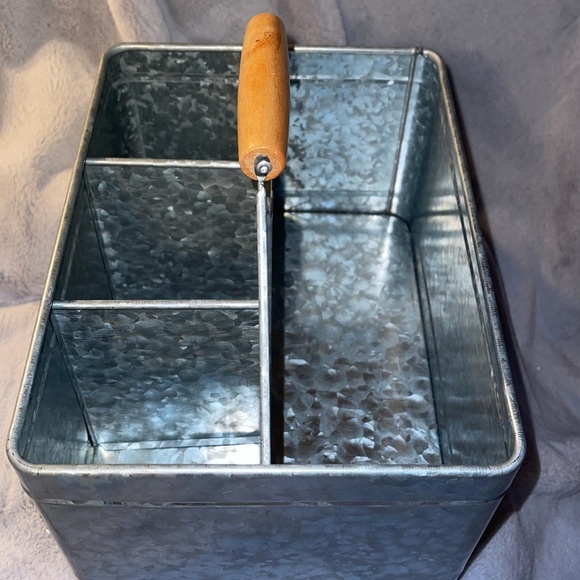 COPY - Rae Dunn Galvanized Utensil Holder “HOLD” NWT - Picture 3 of 5